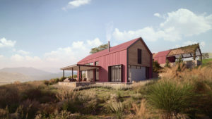 3D Rendering of a Barn style House in the South African Highveld